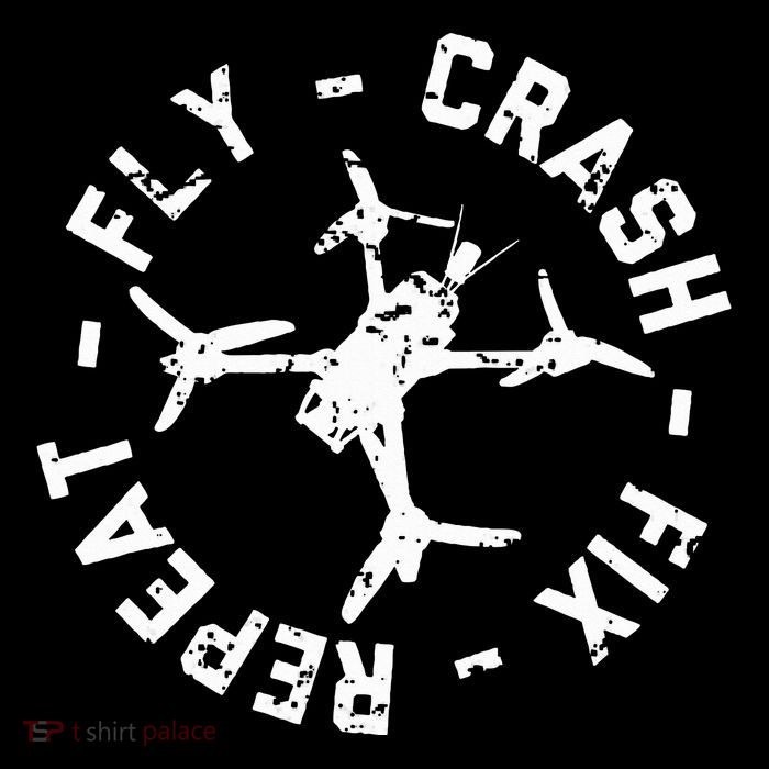 Fly Crash Fix Repeat Funny Fpv Drone Racing Quad Pilot Flatbill Hat