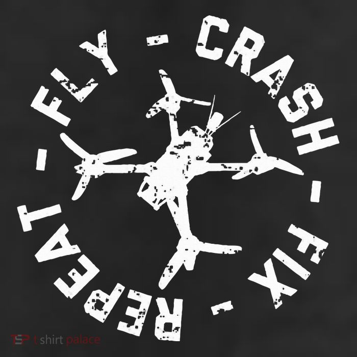 Fly Crash Fix Repeat Funny Fpv Drone Racing Quad Pilot Trucker Hat