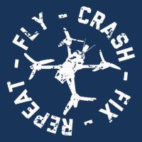 Fly Crash Fix Repeat Funny Fpv Drone Racing Quad Pilot Infant Baby Jersey Bodysuit