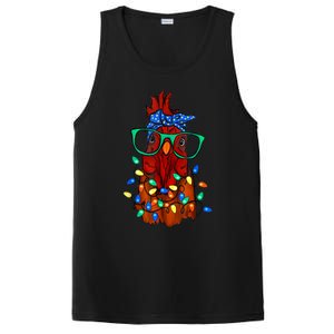 Funny Chicken Farmer Women Girls Family Christmas PosiCharge Competitor Tank