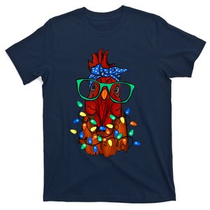 Funny Chicken Farmer Women Girls Family Christmas T-Shirt