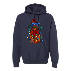 Funny Chicken Farmer Women Girls Family Christmas Premium Hoodie