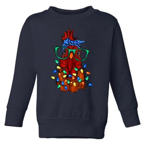 Funny Chicken Farmer Women Girls Family Christmas Toddler Sweatshirt