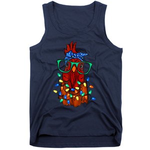 Funny Chicken Farmer Women Girls Family Christmas Tank Top