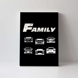 Fast Car Family Funny Canvas