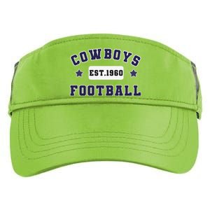 Funny Cowboys Football Est 1960 Adult Drive Performance Visor