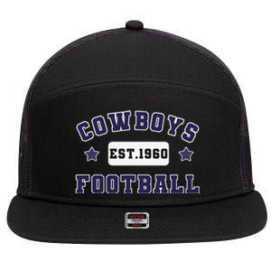 Funny Cowboys Football Est 1960 7 Panel Mesh Trucker Snapback Hat