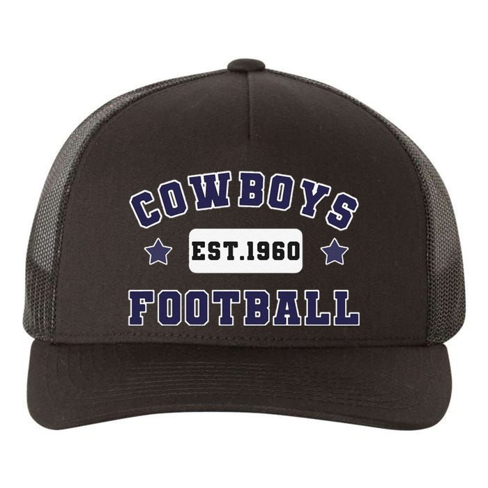 Funny Cowboys Football Est 1960 Yupoong Adult 5-Panel Trucker Hat