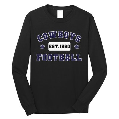 Funny Cowboys Football Est 1960 Long Sleeve Shirt