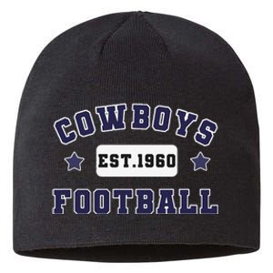 Funny Cowboys Football Est 1960 Sustainable Beanie