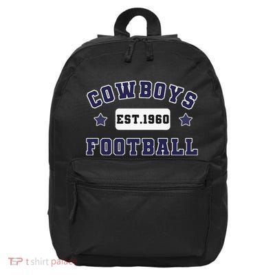 Funny Cowboys Football Est 1960 16 in Basic Backpack