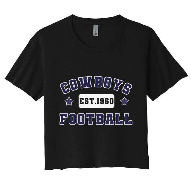 Funny Cowboys Football Est 1960 Crop Top
