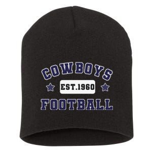 Funny Cowboys Football Est 1960 Short Acrylic Beanie