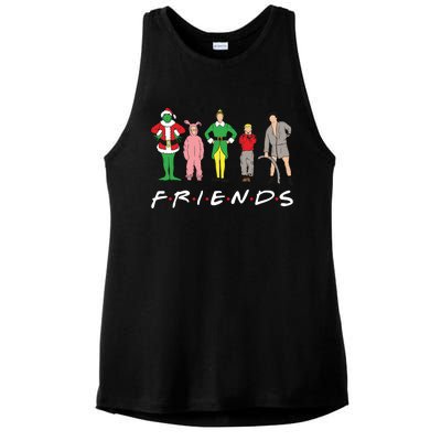 Friends Christmas Family Classic Movies Funny Ladies PosiCharge Tri-Blend Wicking Tank