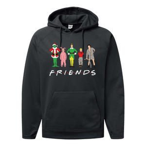 Friends Christmas Family Classic Movies Funny Performance Fleece Hoodie