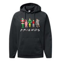 Friends Christmas Family Classic Movies Funny Performance Fleece Hoodie