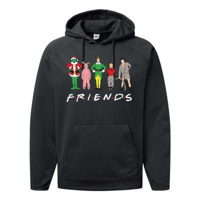 Friends Christmas Family Classic Movies Funny Performance Fleece Hoodie