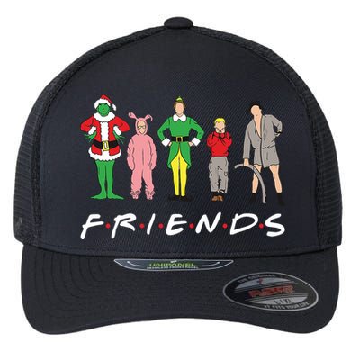 Friends Christmas Family Classic Movies Funny Flexfit Unipanel Trucker Cap