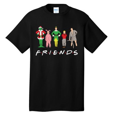 Friends Christmas Family Classic Movies Funny Tall T-Shirt