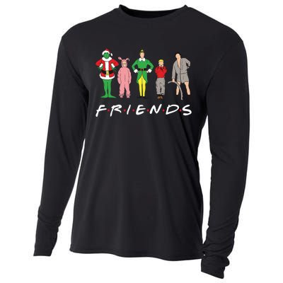 Friends Christmas Family Classic Movies Funny Cooling Performance Long Sleeve Crew