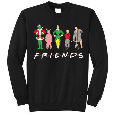 Friends Christmas Family Classic Movies Funny Tall Sweatshirt