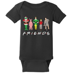 Friends Christmas Family Classic Movies Funny Baby Bodysuit