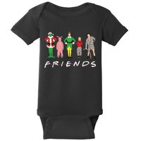 Friends Christmas Family Classic Movies Funny Baby Bodysuit