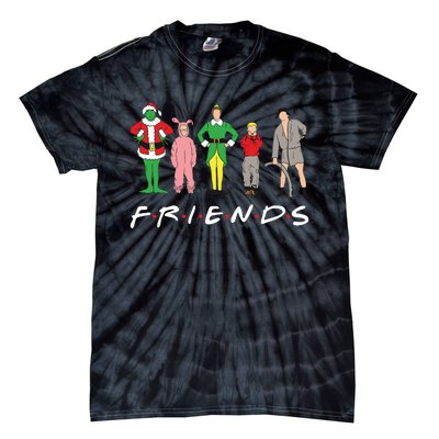 Friends Christmas Family Classic Movies Funny Tie-Dye T-Shirt