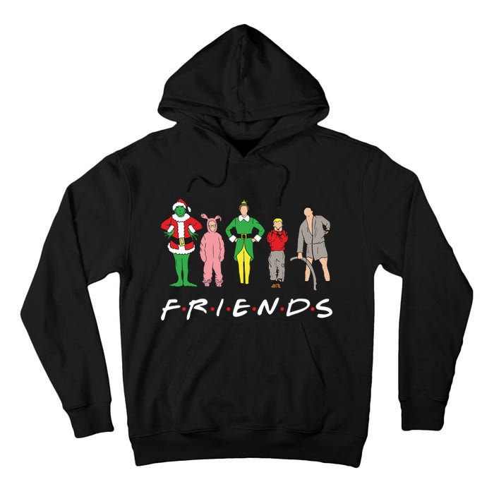 Friends Christmas Family Classic Movies Funny Tall Hoodie