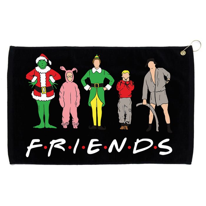 Friends Christmas Family Classic Movies Funny Grommeted Golf Towel