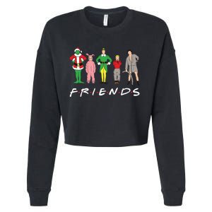 Friends Christmas Family Classic Movies Funny Cropped Pullover Crew