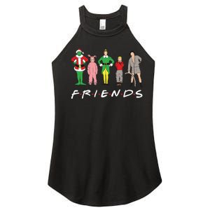 Friends Christmas Family Classic Movies Funny Women's Perfect Tri Rocker Tank