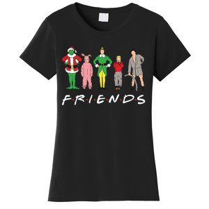 Friends Christmas Family Classic Movies Funny Women's T-Shirt