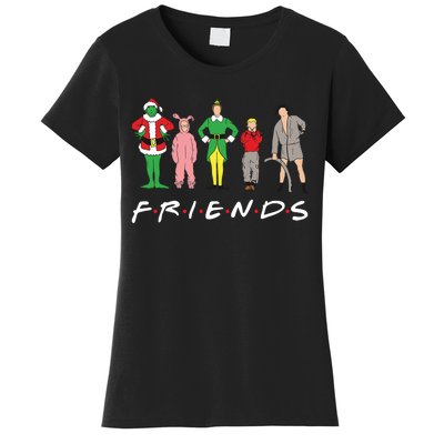 Friends Christmas Family Classic Movies Funny Women's T-Shirt