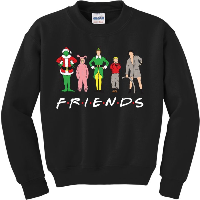 Friends Christmas Family Classic Movies Funny Kids Sweatshirt