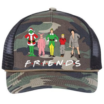 Friends Christmas Family Classic Movies Funny Retro Rope Trucker Hat Cap