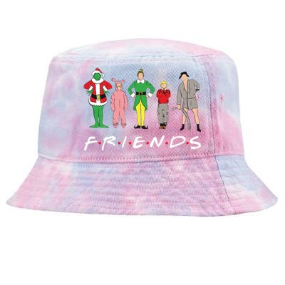 Friends Christmas Family Classic Movies Funny Tie-Dyed Bucket Hat