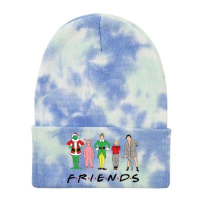 Friends Christmas Family Classic Movies Funny Tie Dye 12in Knit Beanie