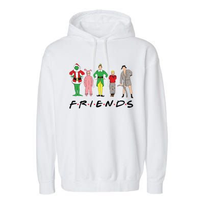 Friends Christmas Family Classic Movies Funny Garment-Dyed Fleece Hoodie