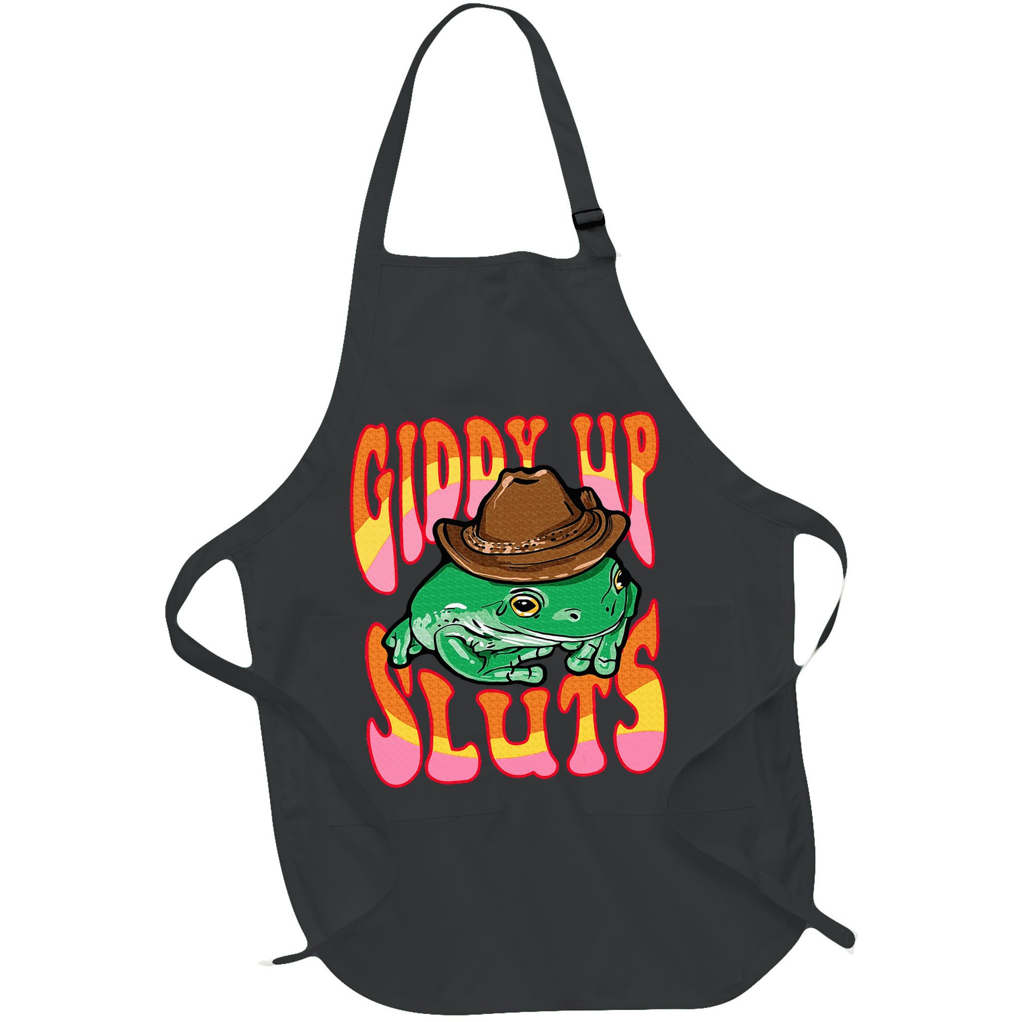 Funny Cowboy Frog Cottagecore Aesthetic Frog Lover Apron