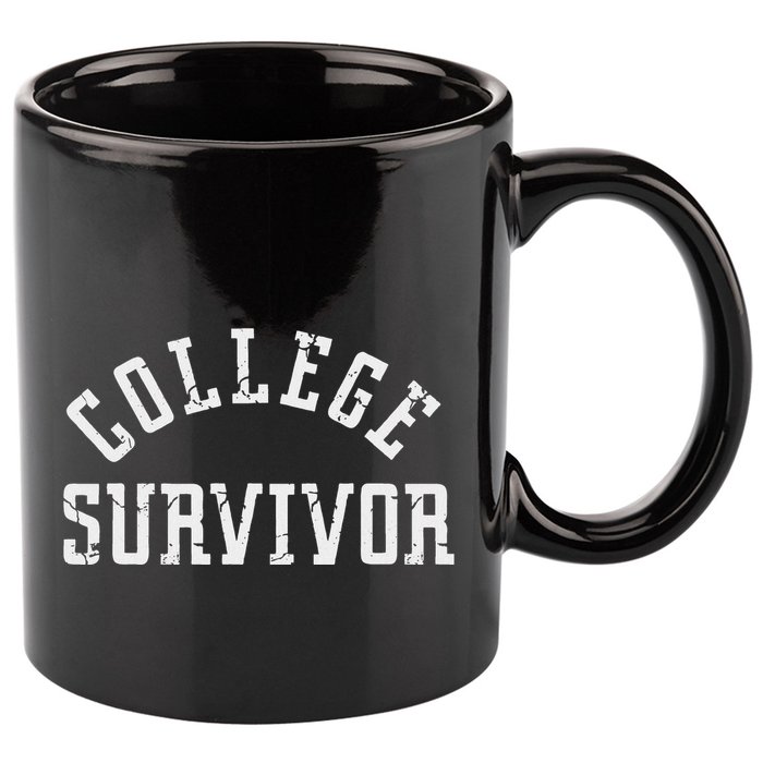 Funny College Freshman Graduate 11oz C Handle Ceramic Mug