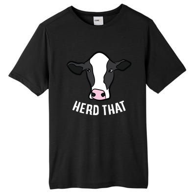 Funny Cow Farming Gift For Cow Farmer Herd That Gift Tall Fusion ChromaSoft Performance T-Shirt