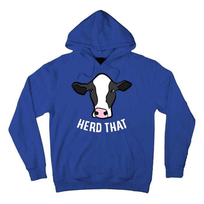 Funny Cow Farming Gift For Cow Farmer Herd That Gift Tall Hoodie