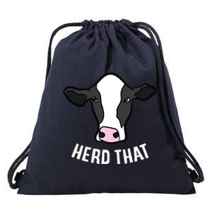 Funny Cow Farming Gift For Cow Farmer Herd That Gift Drawstring Bag