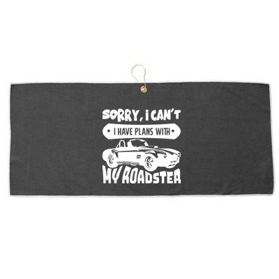 Funny Car Large Microfiber Waffle Golf Towel