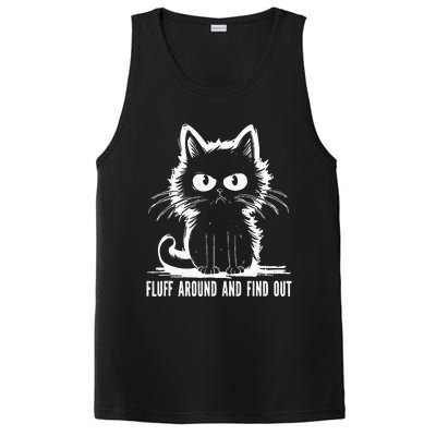 Funny Cat Fluff Around And Find Out Gifts PosiCharge Competitor Tank