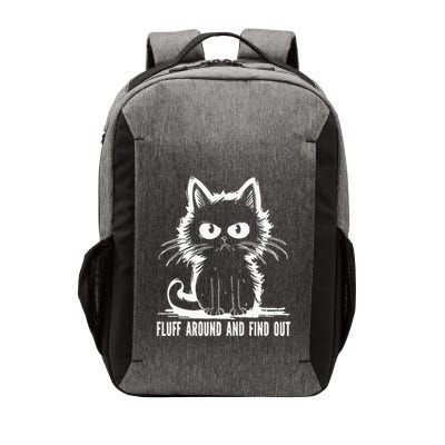 Funny Cat Fluff Around And Find Out Gifts Vector Backpack
