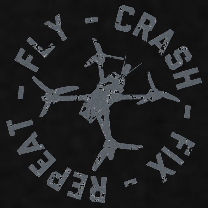 Fly Crash Fix Repeat Funny FPV Drone Pilot Racing Quad Ladies PosiCharge Tri-Blend Wicking Tank