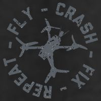 Fly Crash Fix Repeat Funny FPV Drone Pilot Racing Quad Cool Comfort Performance Bucket Hat