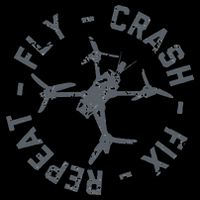 Fly Crash Fix Repeat Funny FPV Drone Pilot Racing Quad Apron